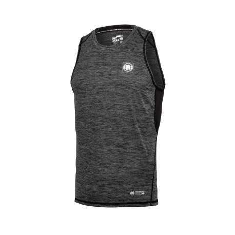 Men's Performance Tank Top Small Logo Charcoal