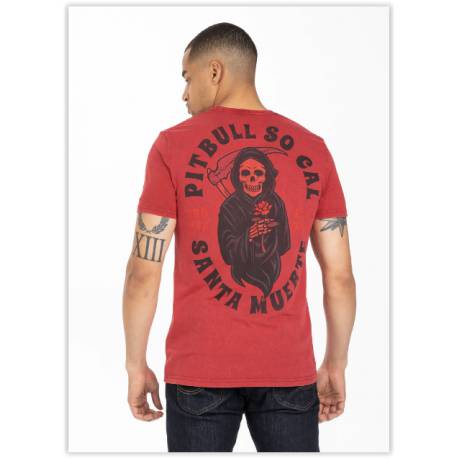 CAMISETA PESO MEDIO BURDEOS SANTA MUERTE
