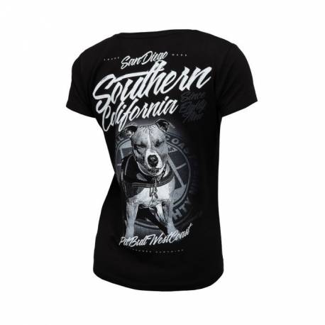 Women T-shirt Slim Fit Lycra So Cal 18 Black