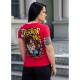 Women T-shirt Scare Red