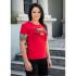 Women T-shirt Scare Red