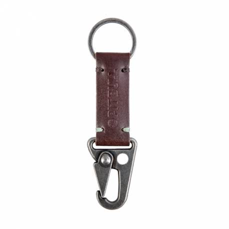 Leather Keyring Brown